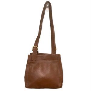 90's Vintage Coach Waverly Soho Brown Leather Shoulder Bag